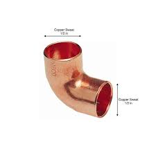 1/2 " x 1/2  copper ElBow 90 deg