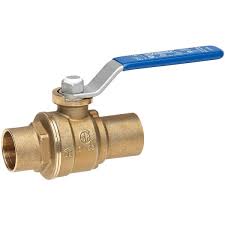 1' sweat shut off ball valve